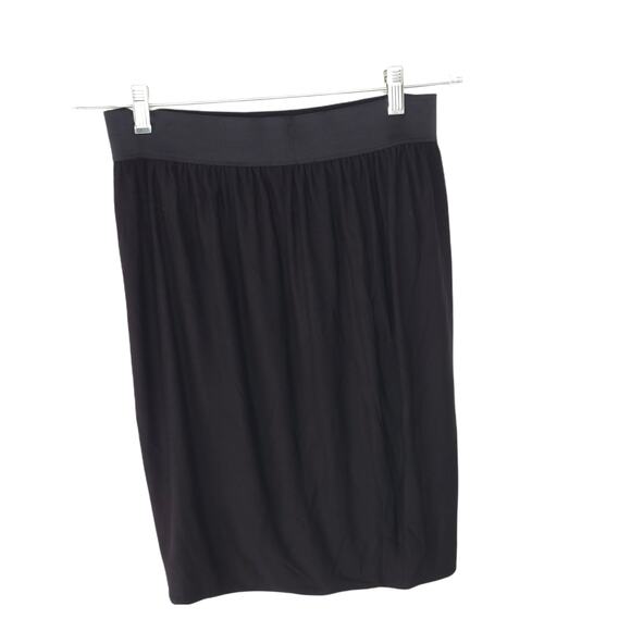 NEW Gap Tulip Skirt Black Elastic Waist Stretch Rayon Small - Picture 4 of 10